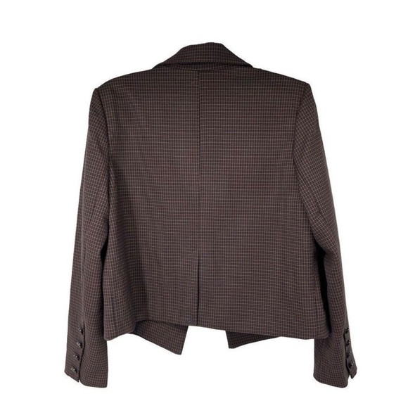 House of Harlow 1960 Houndstooth Brown Blazer - Picture 3 of 3